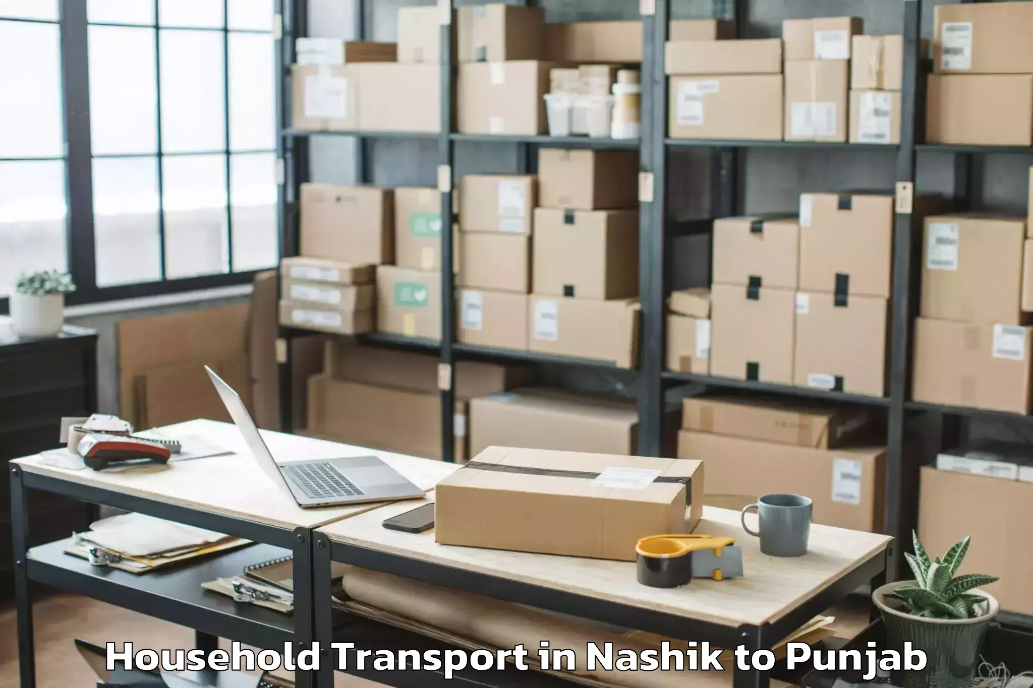 Book Nashik to Ludhiana Household Transport Online